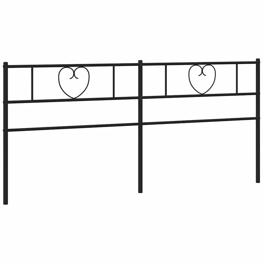 Tête de lit de remplacement métal noir 200 cm - 2