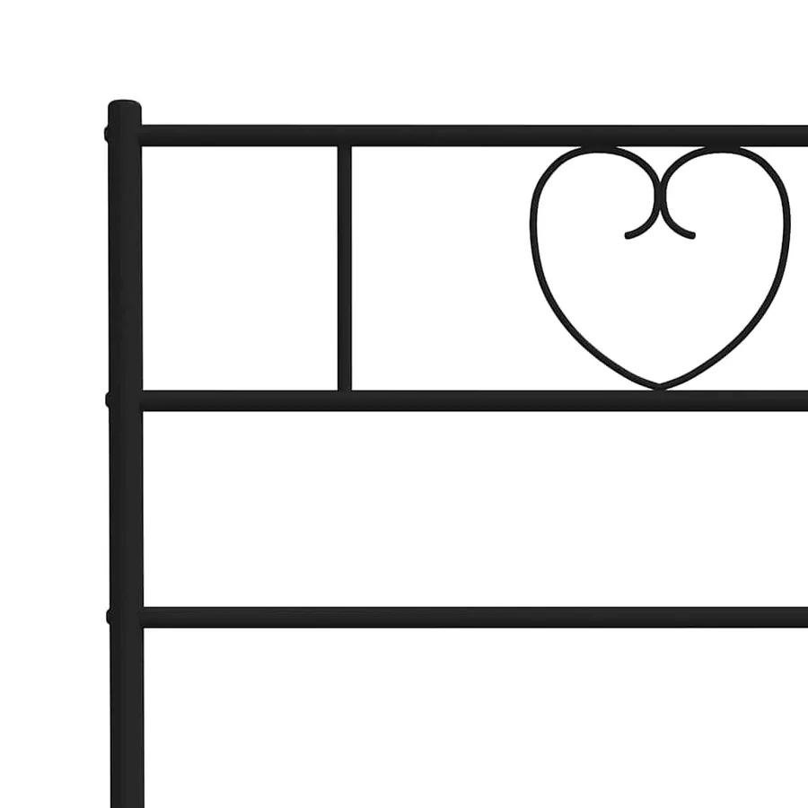 Tête de lit de remplacement métal noir 200 cm - 6