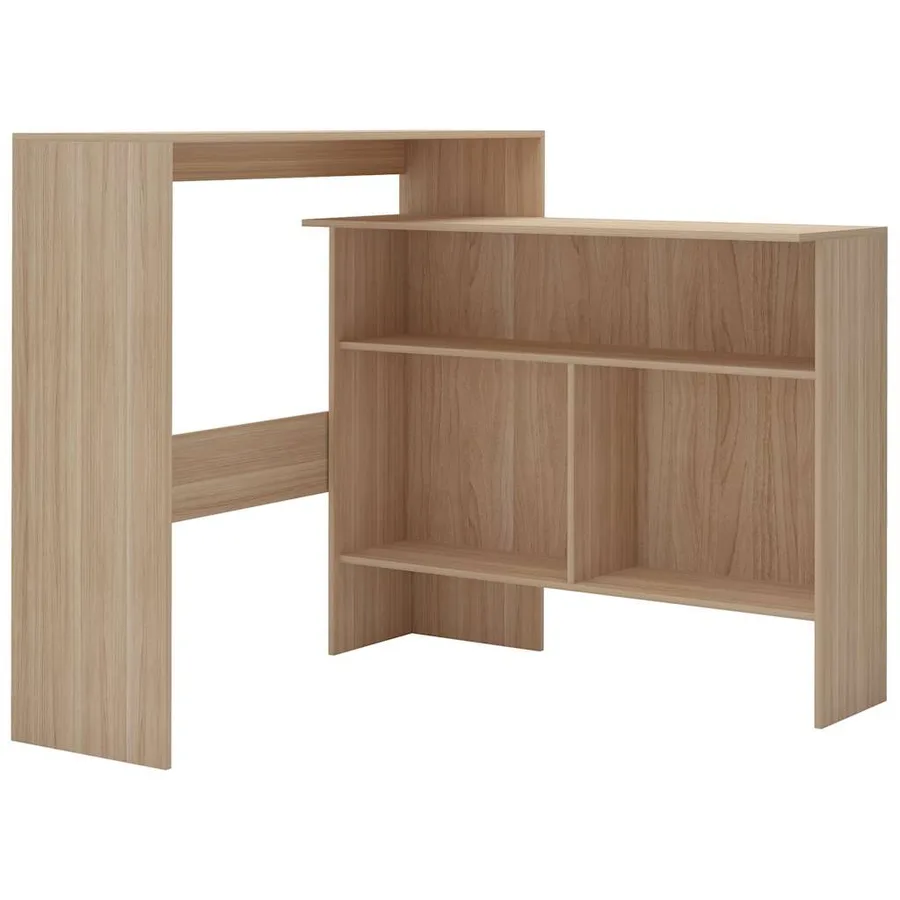 Table de bar avec 2 dessus de table Chêne 130x40x120 cm - 2