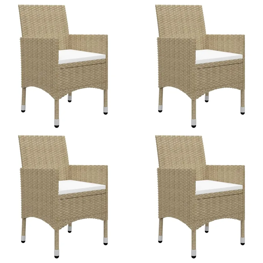 Ensemble à manger de jardin 7 pcs Beige - 5