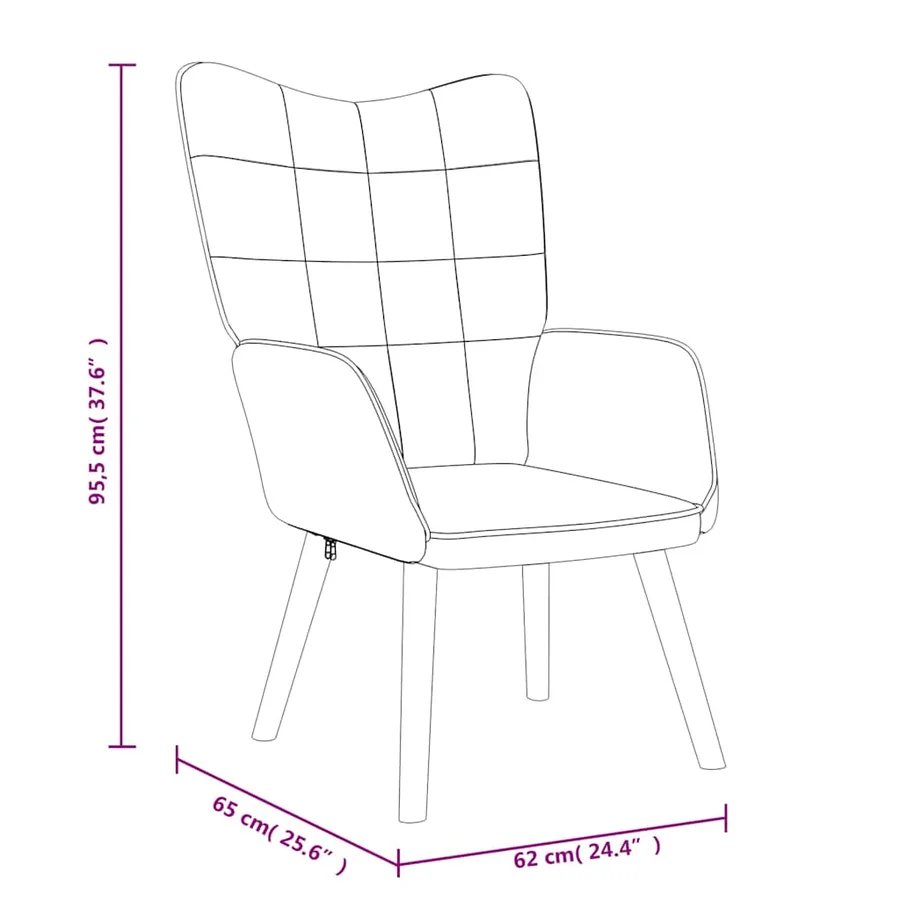 Chaise de relaxation Jaune moutarde Tissu - 8