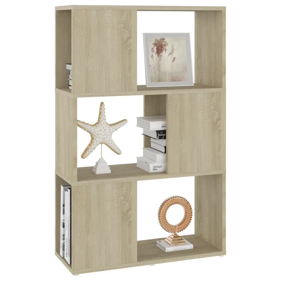 Bibliothèque/Séparateur de pièce Chêne Sonoma 60x24x94 cm - 4