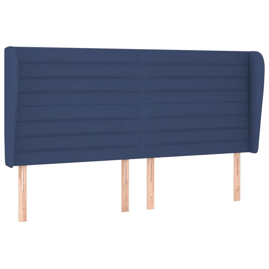 Sommier à lattes de lit avec matelas Bleu 180x200 cm Tissu - 6