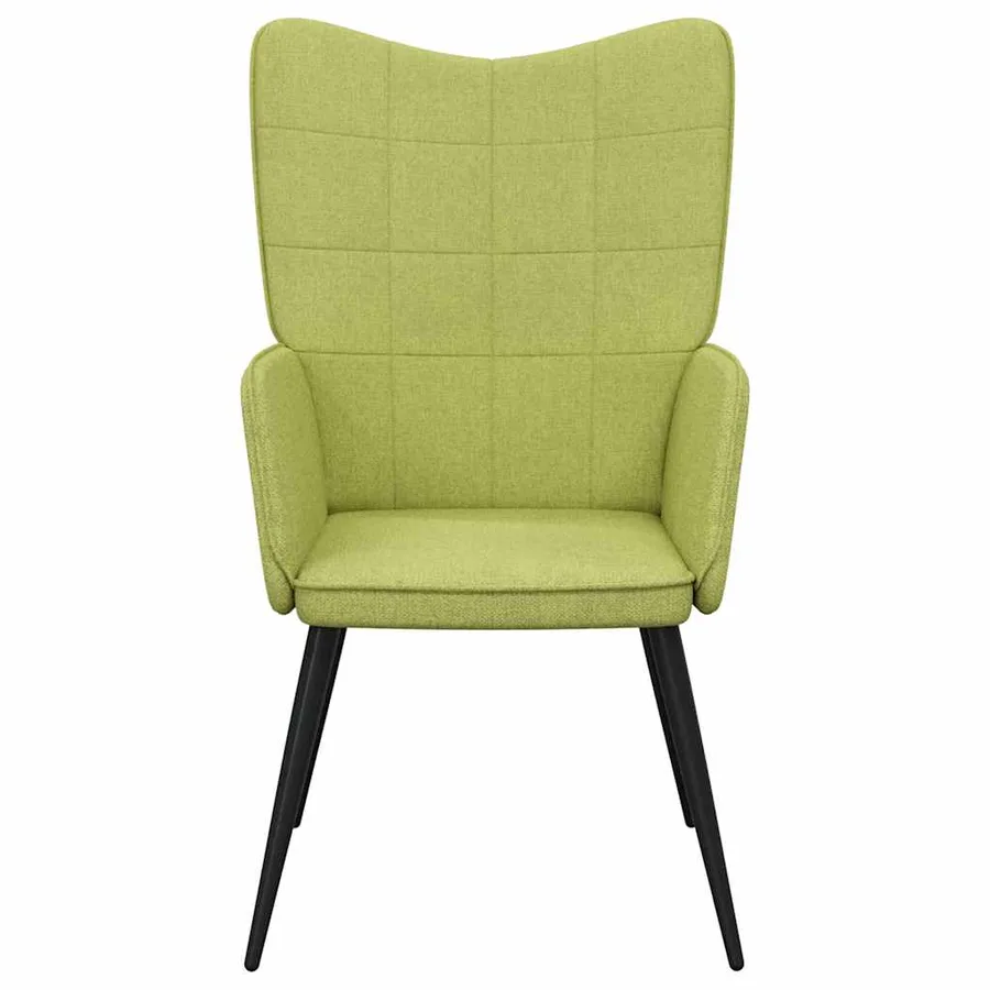Chaise de relaxation Vert Tissu - 4