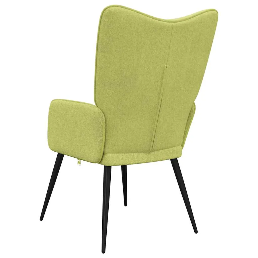 Chaise de relaxation Vert Tissu - 6