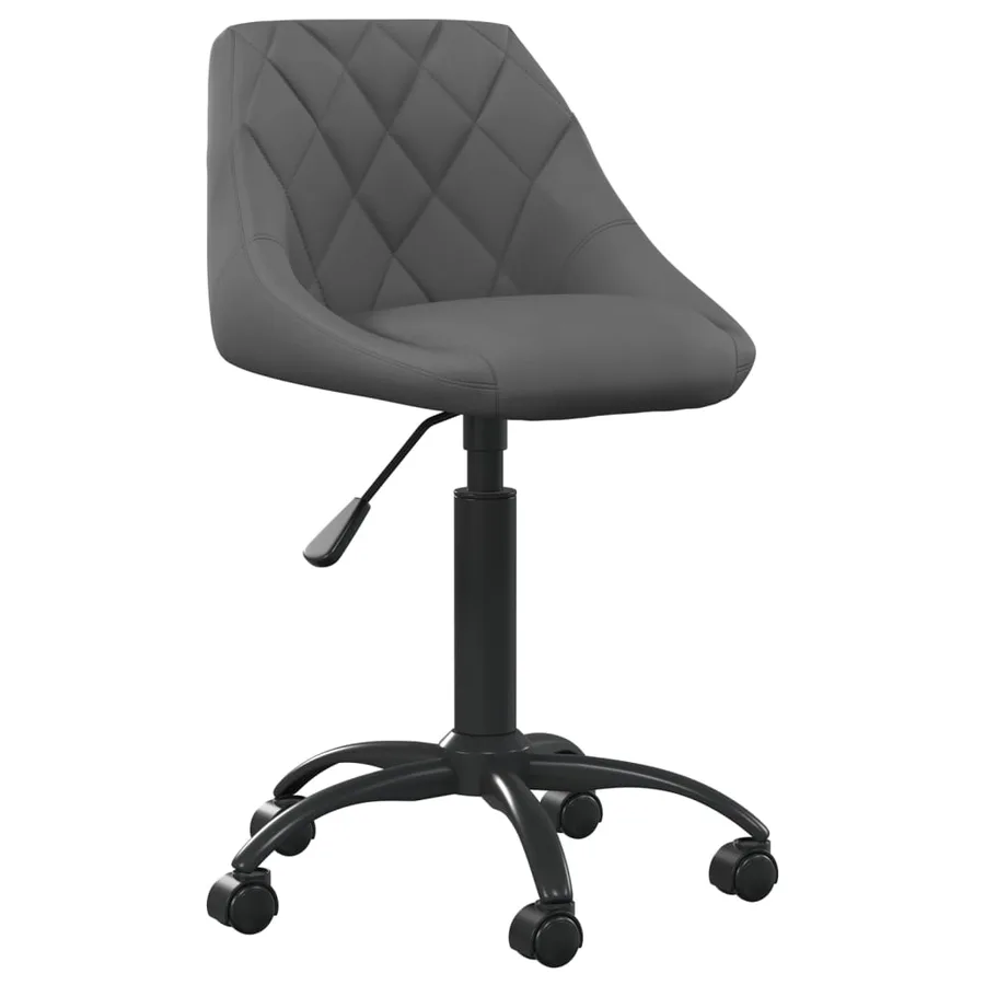 Chaise de salle à manger Gris foncé Velours - 2