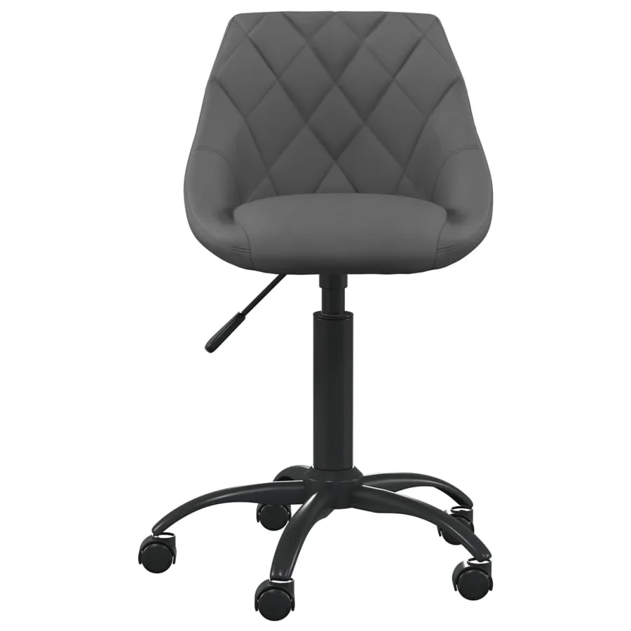 Chaise de salle à manger Gris foncé Velours - 3
