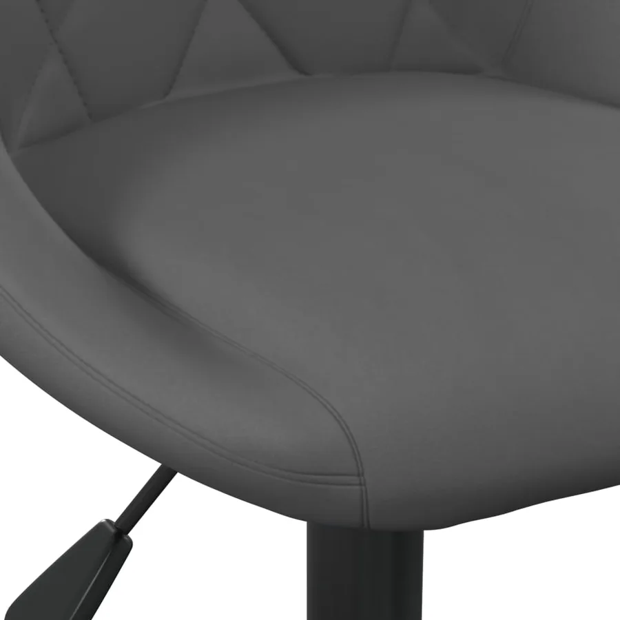 Chaise de salle à manger Gris foncé Velours - 7