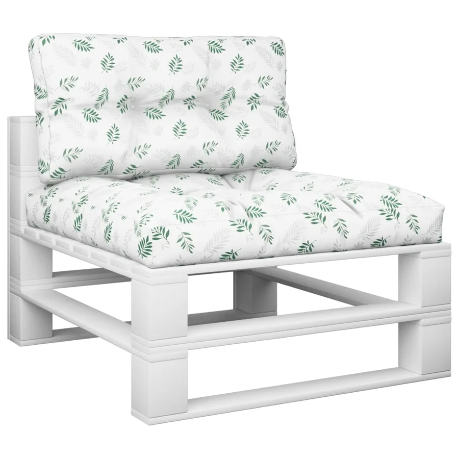 Coussins de palette lot de 2 motif de feuilles tissu - 3