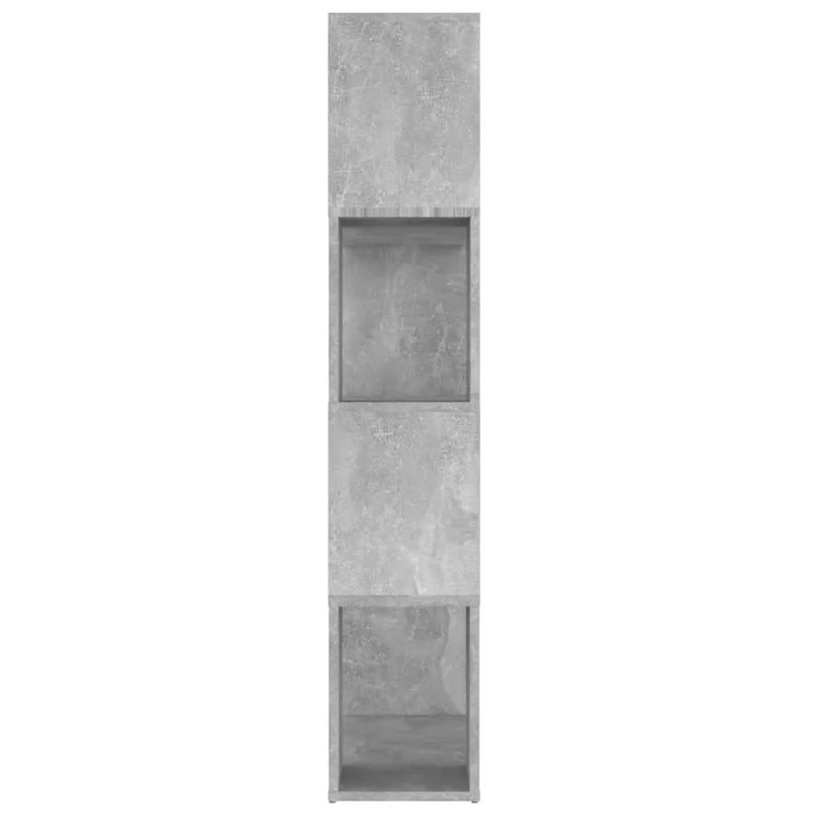 Bibliothèque/Séparateur de pièce Gris béton 80x24x124,5 cm - 6