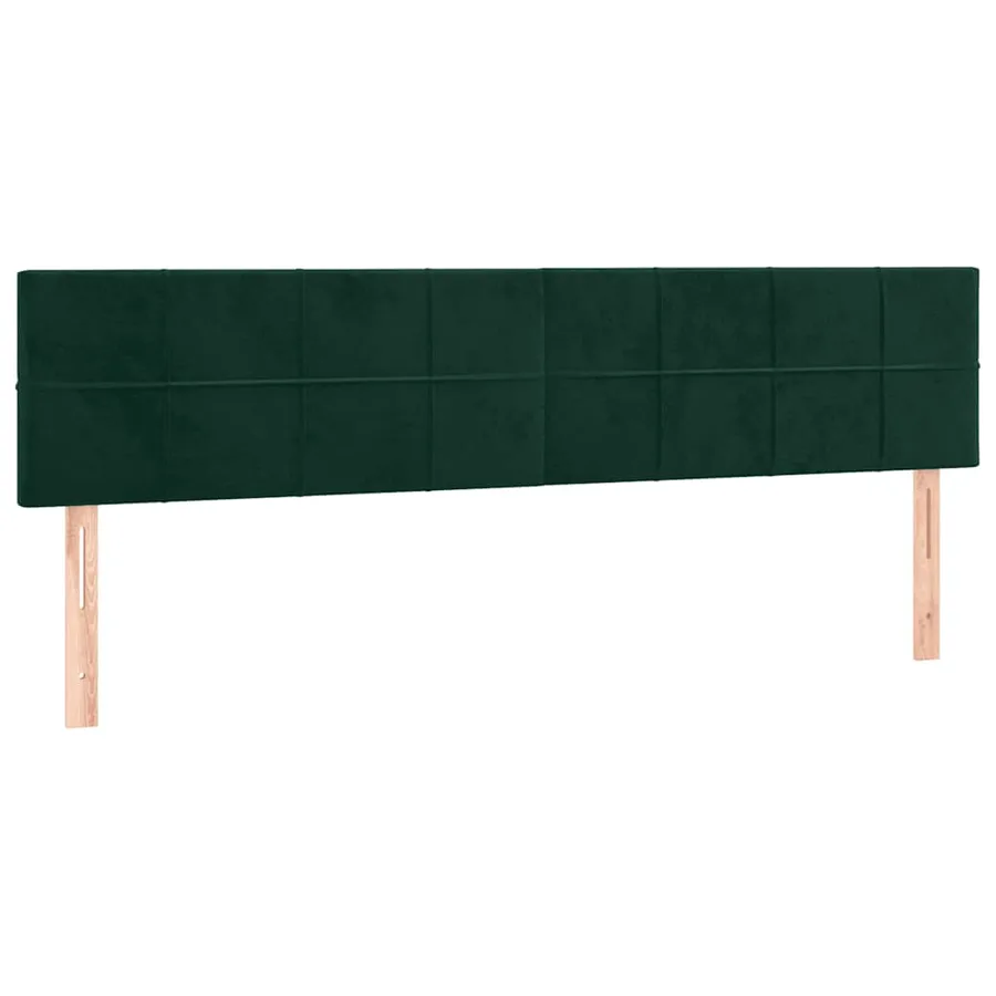 Têtes de lit Vert foncé 180x5x78/88 cm Velours - 2