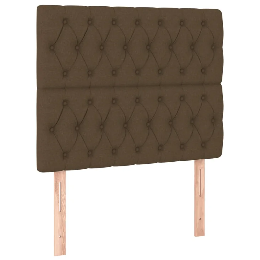 Sommier à lattes de lit avec matelas Marron foncé 90x200 cm - 5