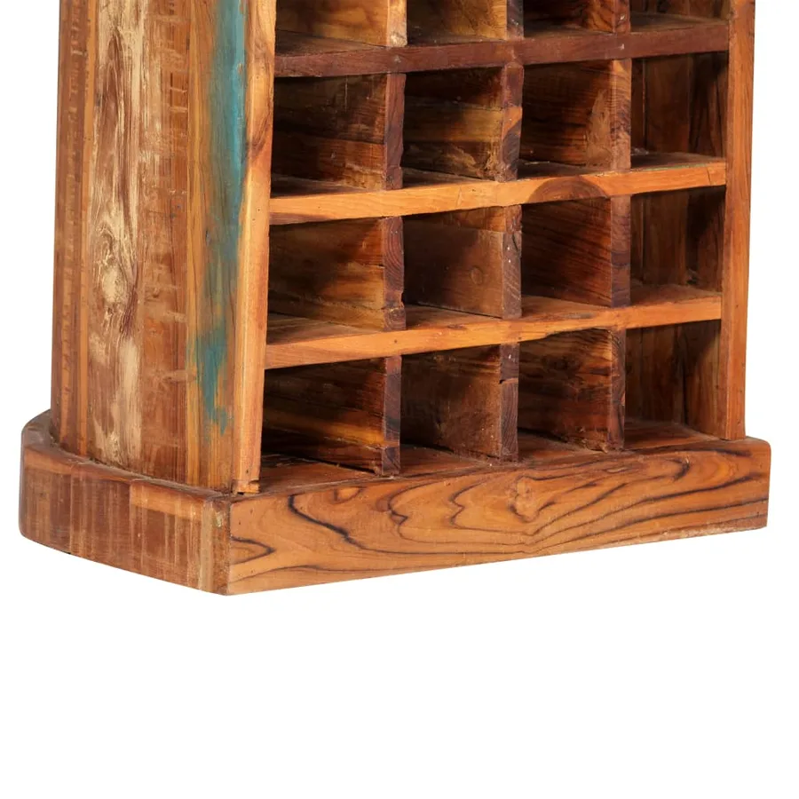 Casier à bouteilles 50 x 40 x 180 cm Bois de manguier massif - 4