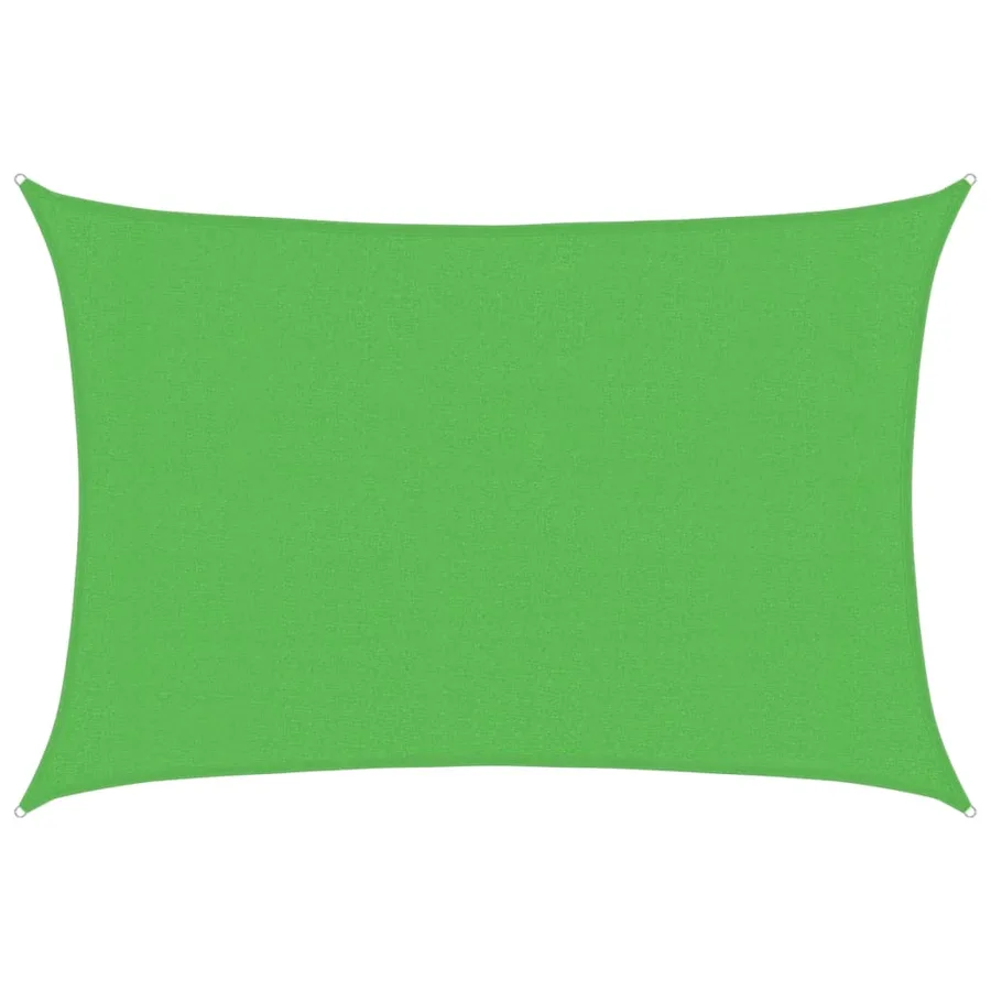 Voile d'ombrage 160 g/m² Vert clair 3x5 m PEHD - 2