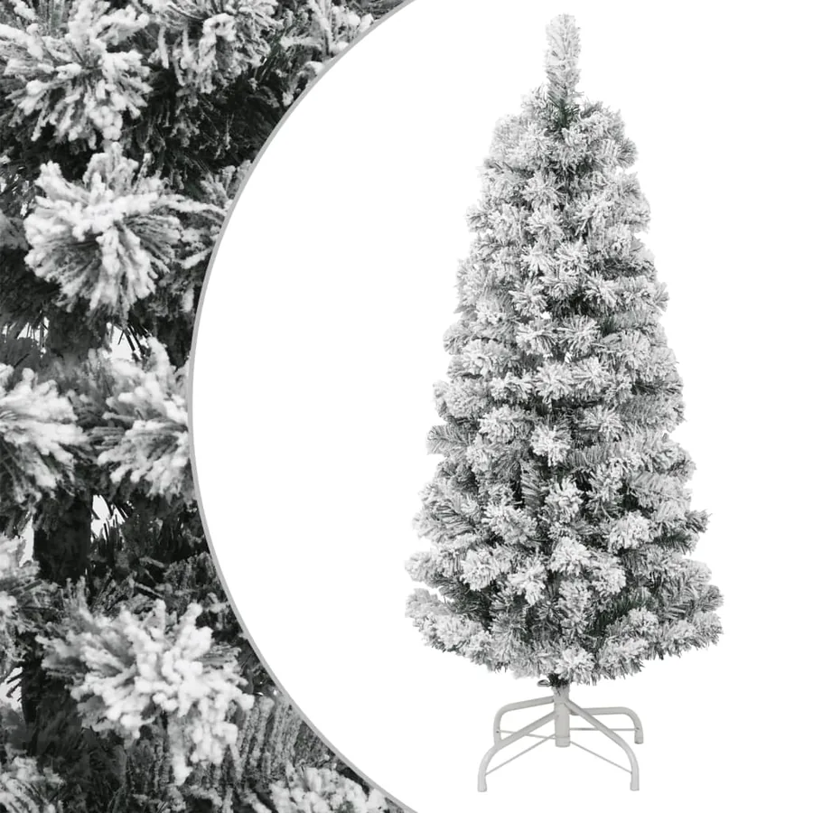 Sapin de Noël artificiel à charnières avec neige floquée 120 cm