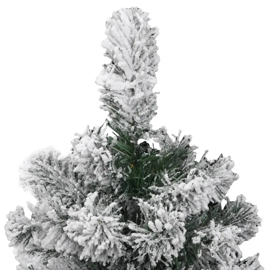Sapin de Noël artificiel à charnières avec neige floquée 120 cm - 4