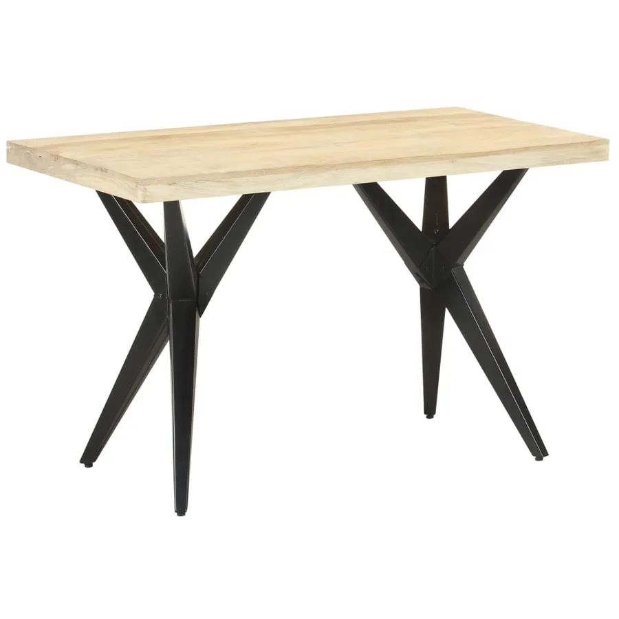 Table à manger 120x60x76 cm Bois de manguier massif - 11