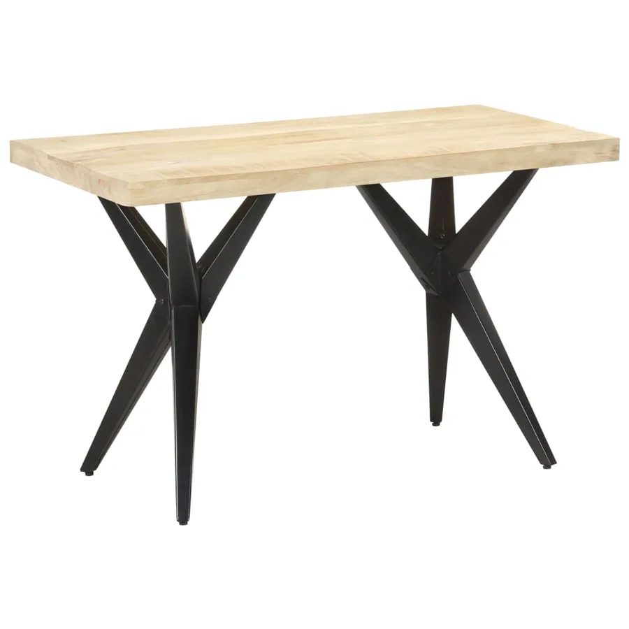 Table à manger 120x60x76 cm Bois de manguier massif - 9