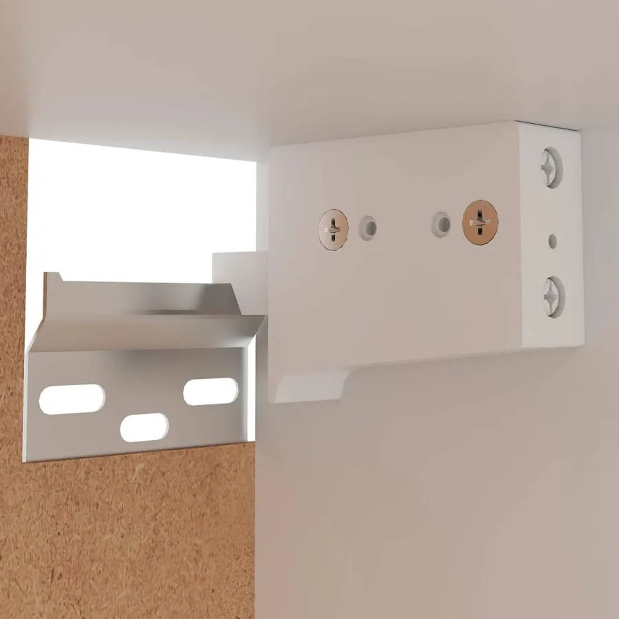 Ensemble de 11 meubles de cuisine "Lyon" en bois d'ingénierie blanc - 16