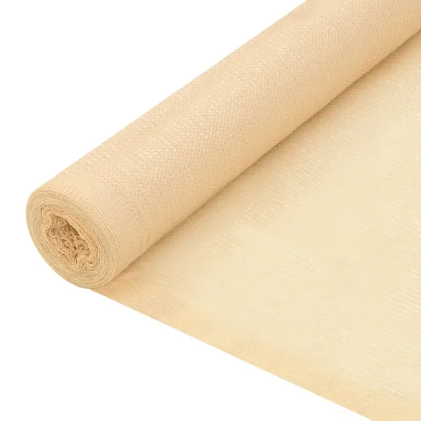 Filet brise-vue PEHD 2 x 10 m Beige