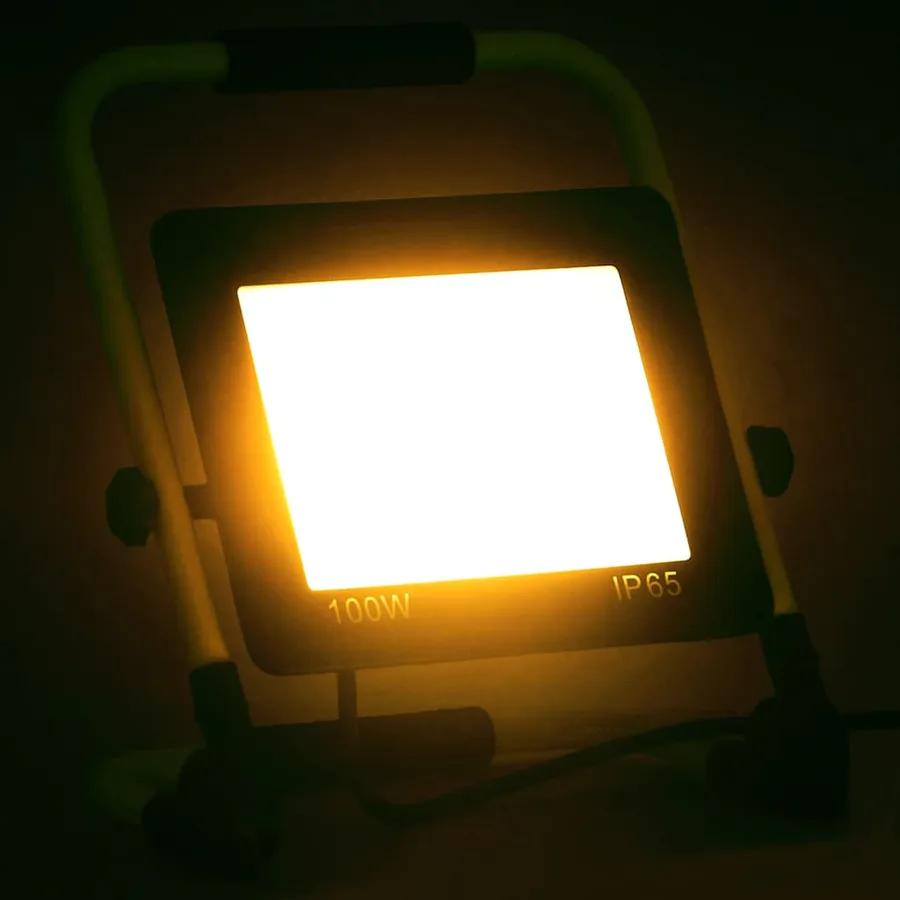 Projecteur à LED avec poignée 100 W Blanc chaud - 2