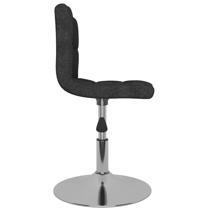 Chaises pivotantes à manger lot de 6 Noir Tissu - 6