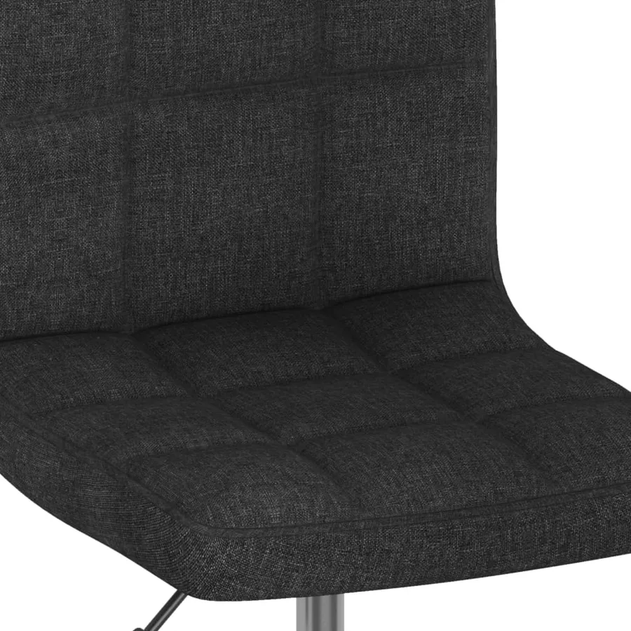 Chaises pivotantes à manger lot de 6 Noir Tissu - 7