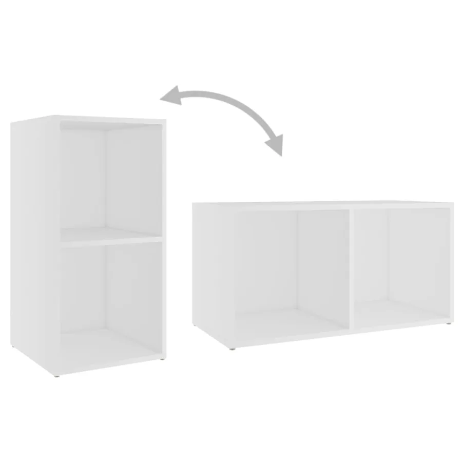 Ensemble de meubles TV 3 pcs Blanc Bois d'ingénierie - 5