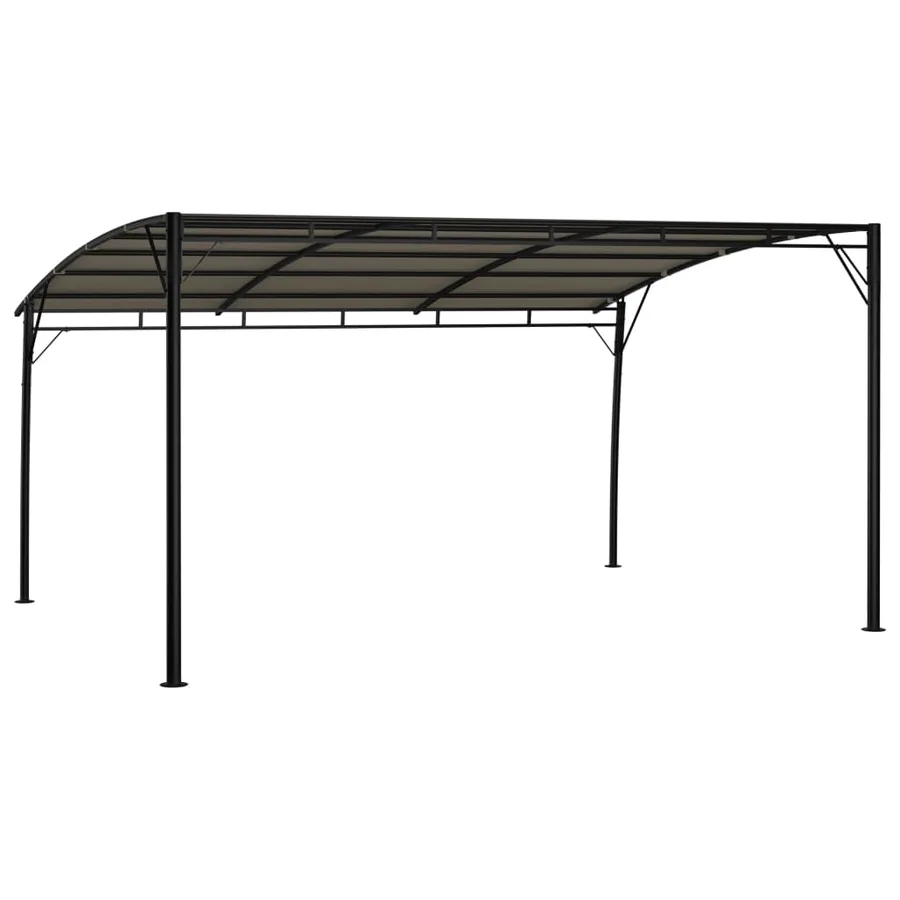 Auvents parasols 4 x 3 x 2,55 m Taupe - 3