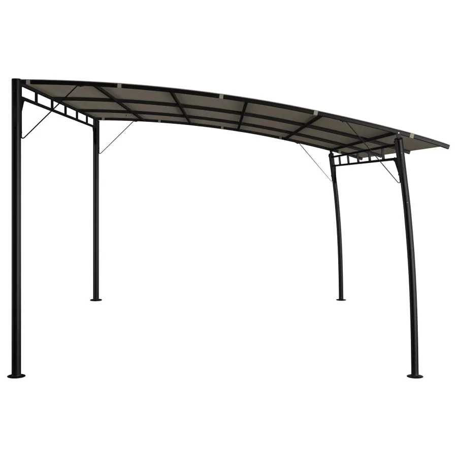 Auvents parasols 4 x 3 x 2,55 m Taupe - 4