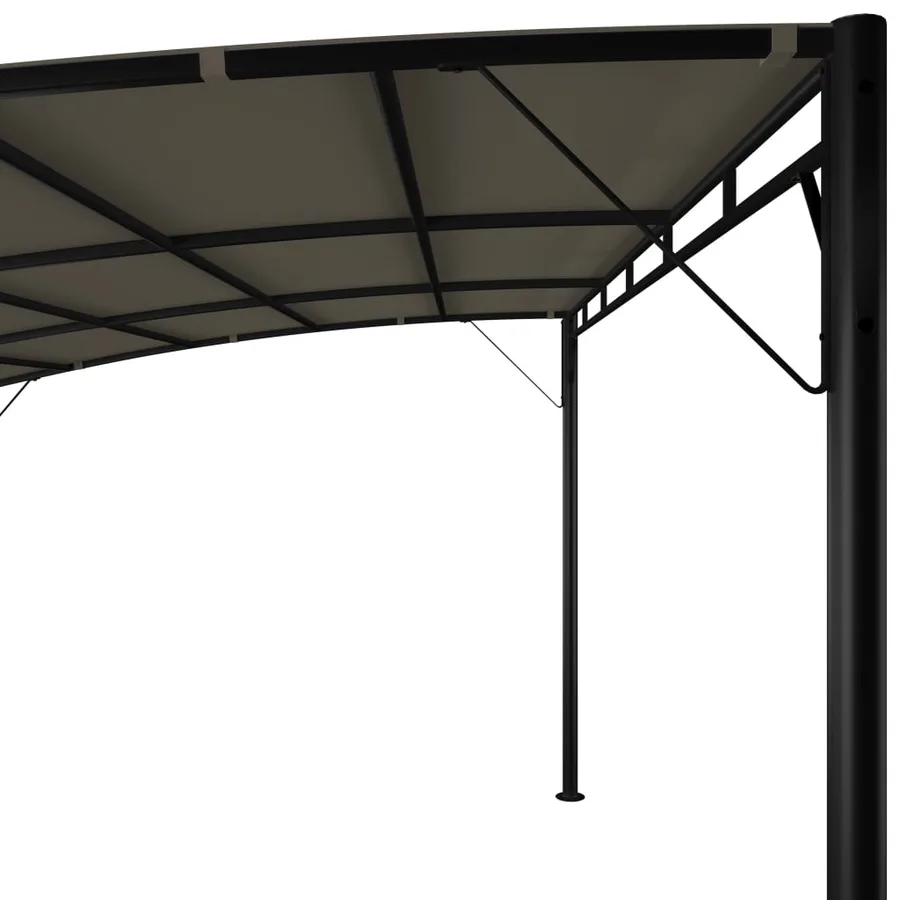 Auvents parasols 4 x 3 x 2,55 m Taupe - 5