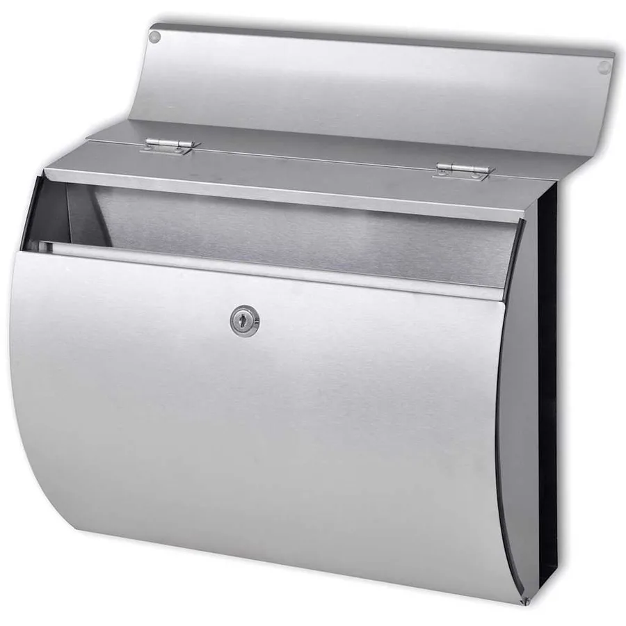 Double boîte à lettre sur support en acier inoxydable - 3