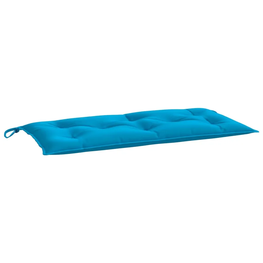 Coussin de banc de jardin bleu clair 110x50x7 cm tissu oxford - 2