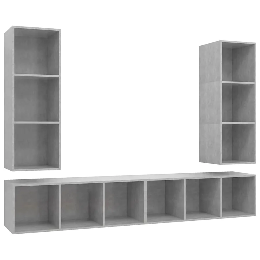 | Meuble TV mural | Montage mural 4 pcs 37 x 37 x 107,5 cm - 2