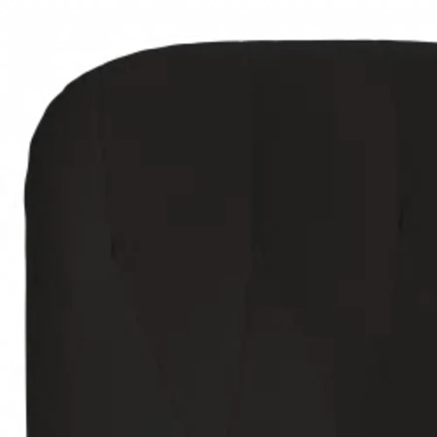 Chaise de relaxation avec repose-pied Noir Velours - 6