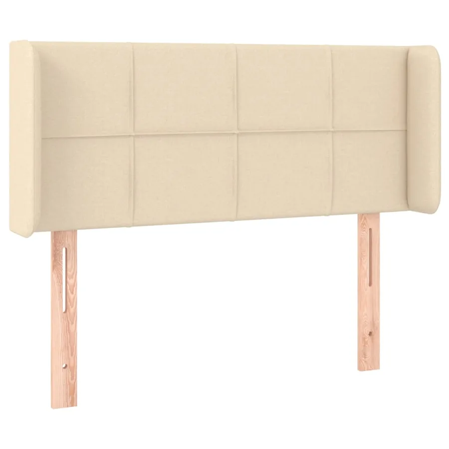 Tête de lit à LED Crème 83x16x78/88 cm Tissu - 3
