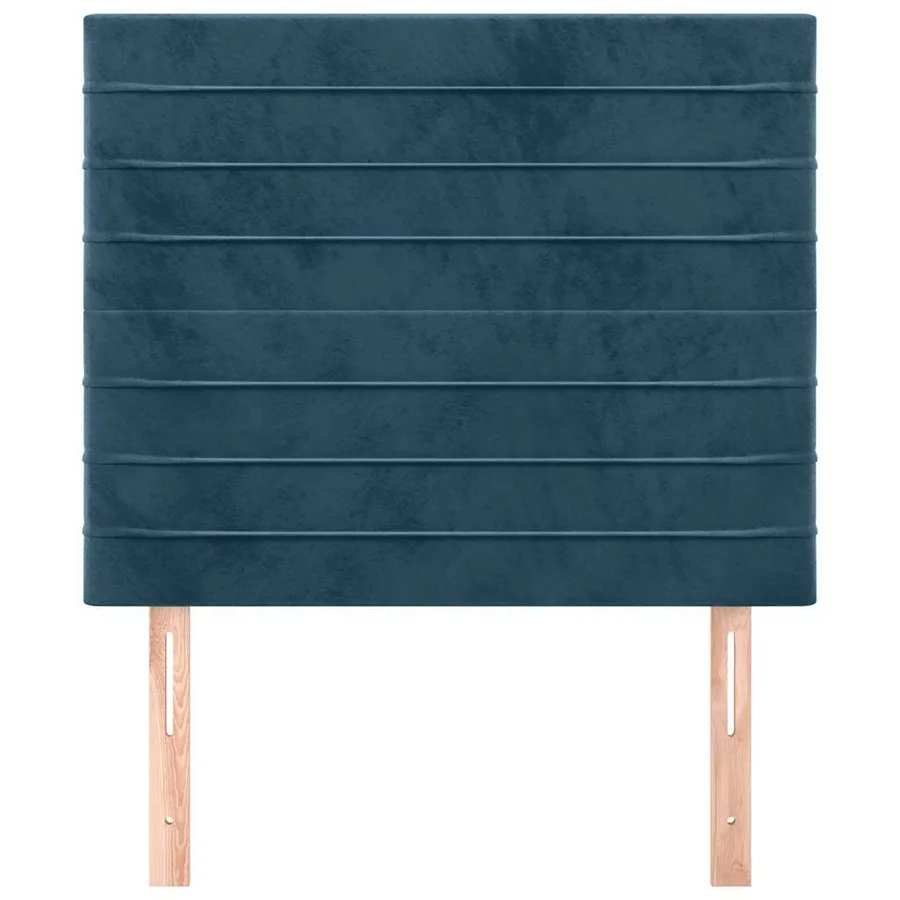 Tête de lit Bleu foncé 90x5x118/128 cm Velours - 3