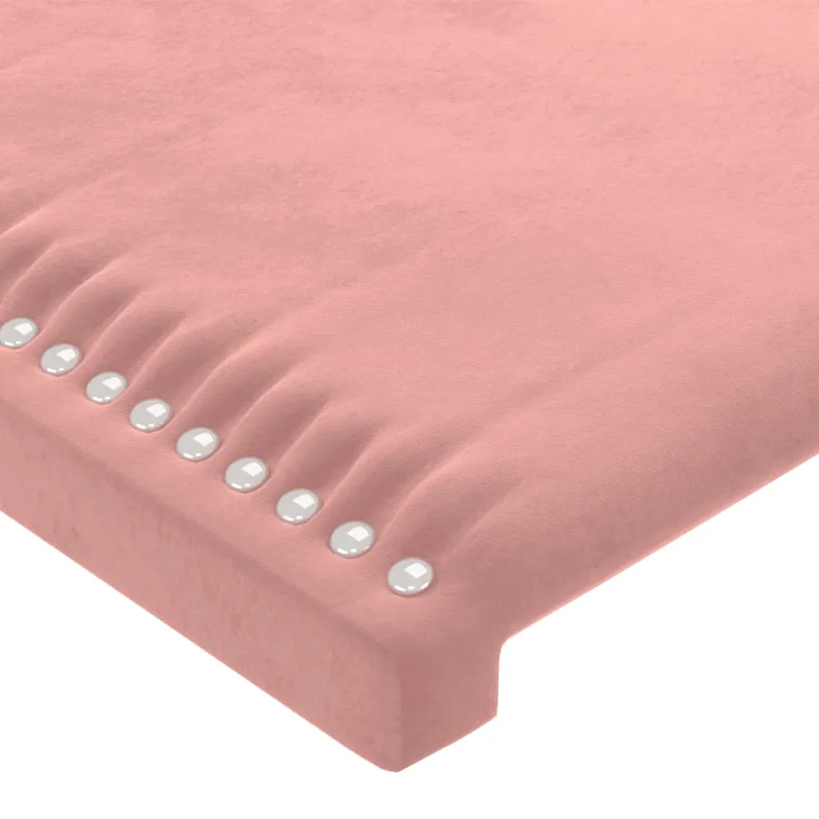 Têtes de lit Rose 180x5x78/88 cm Velours - 4