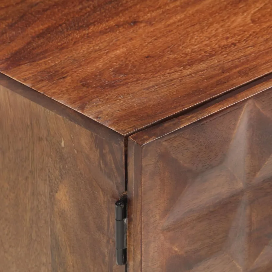 Meuble TV 124 x 29 x 45 cm en bois de manguier massif - 7
