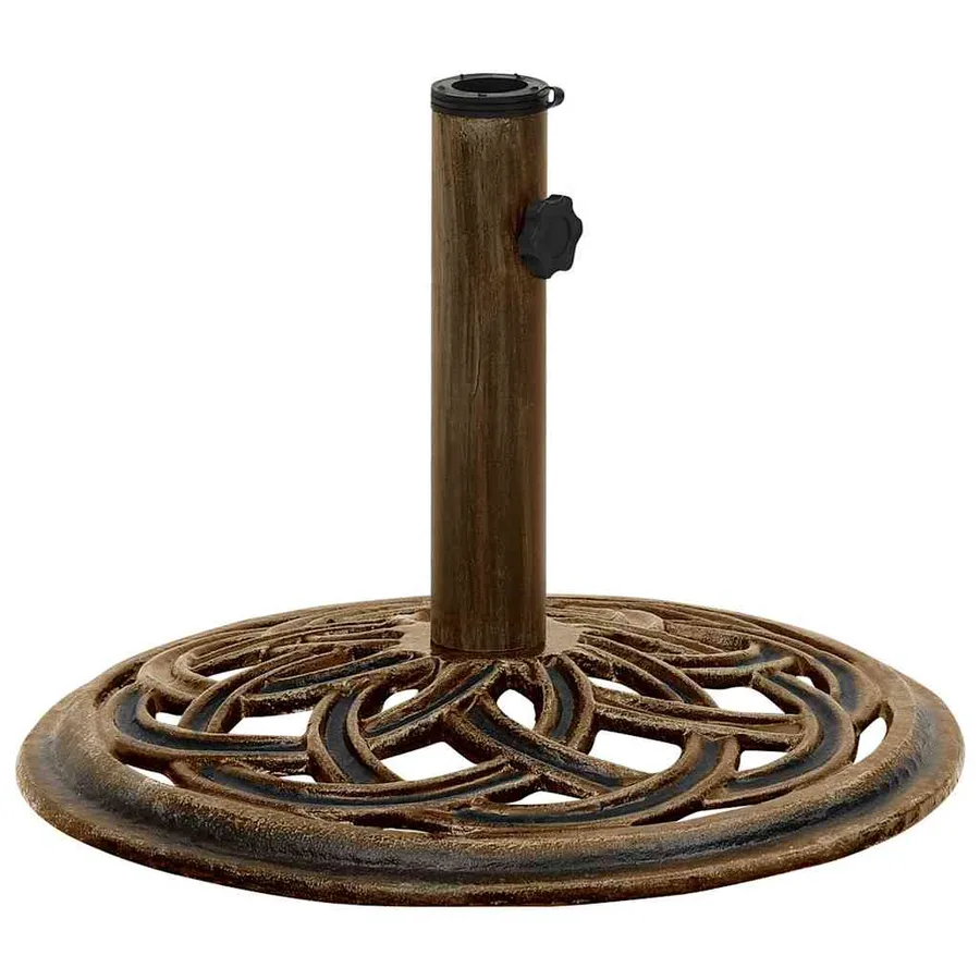Socle de parasol Bronze 44x44x31 cm Fonte - 4