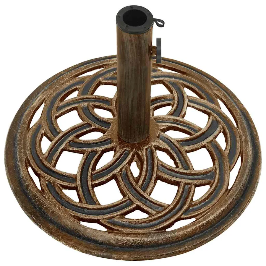 Socle de parasol Bronze 44x44x31 cm Fonte - 5