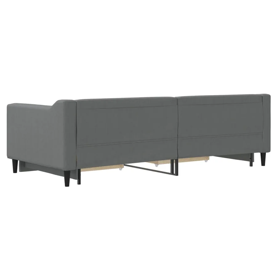 Lit de jour avec gigogne et tiroirs sans matelas 90x200 cm - 8