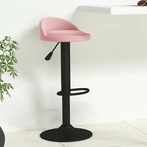 Tabouret de bar Rose Velours