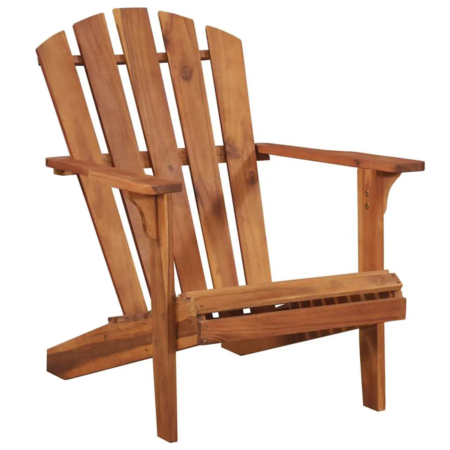 Chaise de jardin Adirondack et repose-pied Bois d'acacia massif - 4