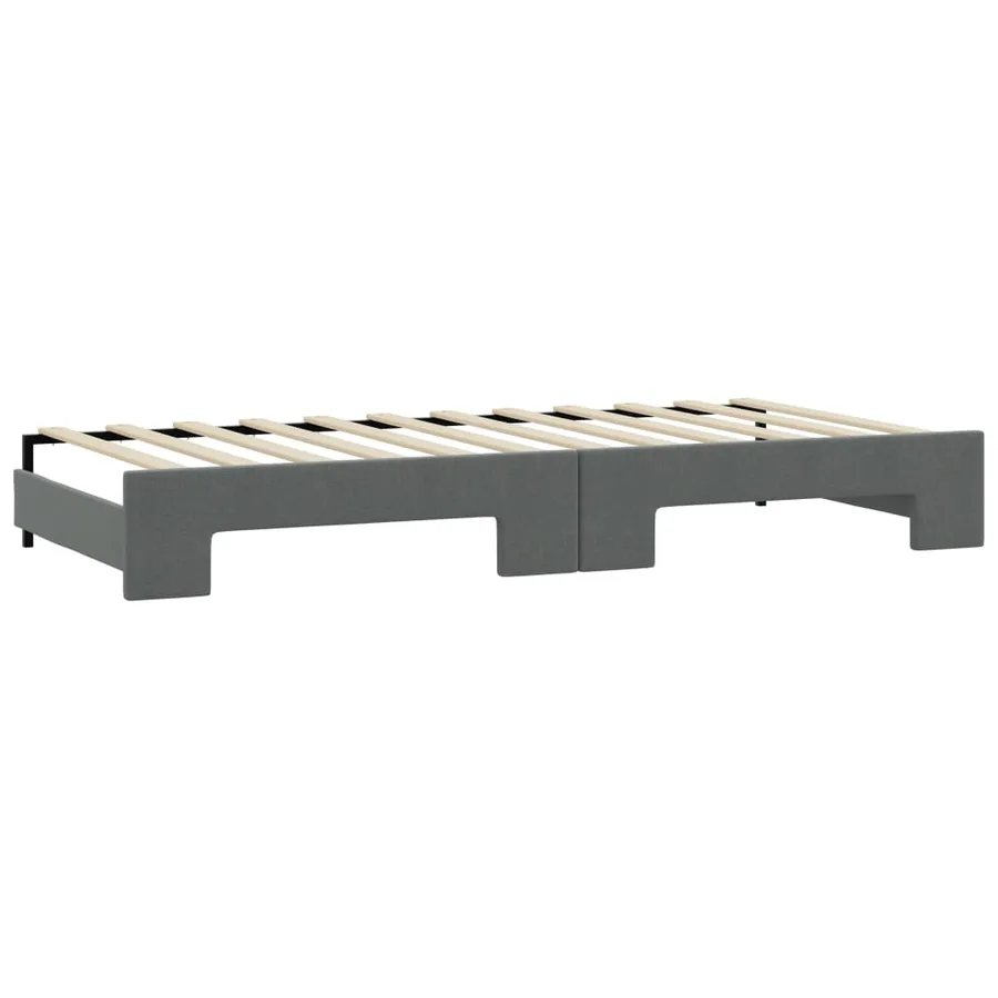 Lit de jour avec gigogne et tiroirs sans matelas 90x190 cm - 8