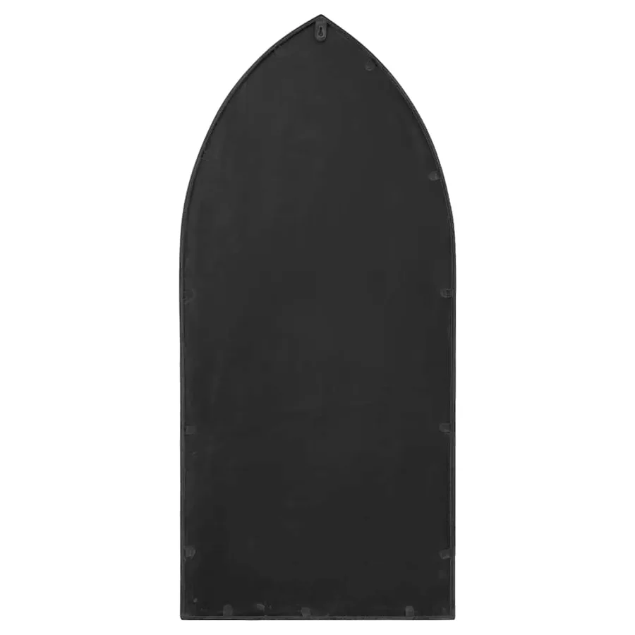 Miroir de jardin Noir 70x30 cm Fer pour utilisation extérieure - 4