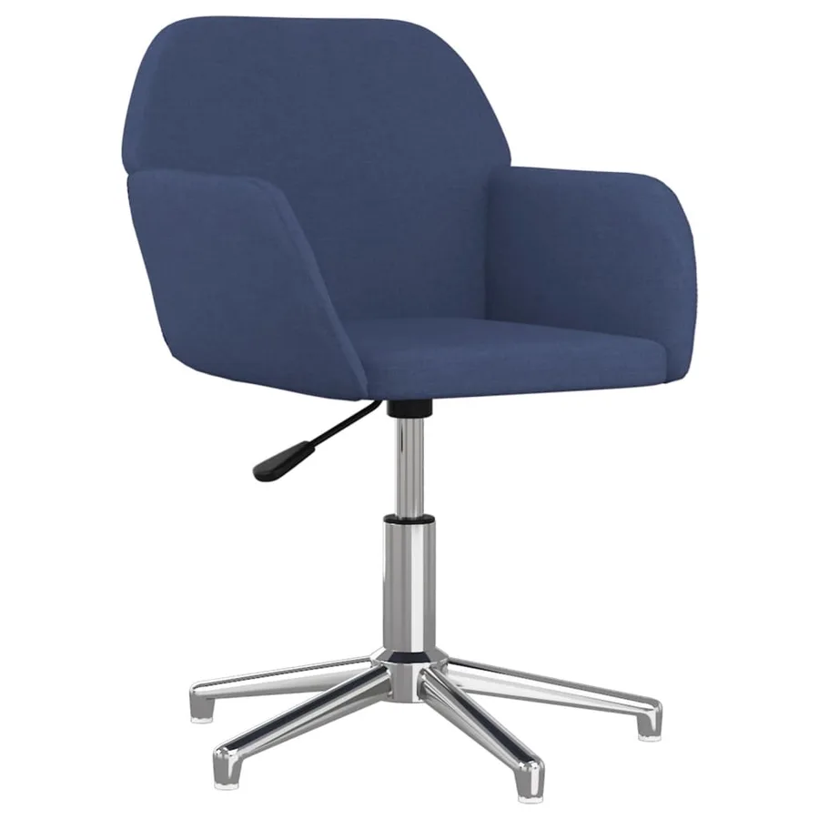 Chaises pivotantes à manger lot de 2 bleu tissu - 3