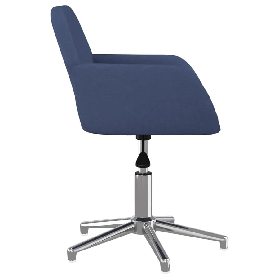 Chaises pivotantes à manger lot de 2 bleu tissu - 5