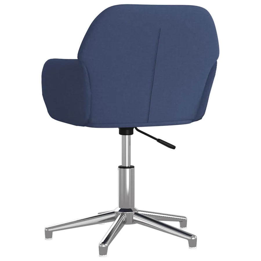 Chaises pivotantes à manger lot de 2 bleu tissu - 6