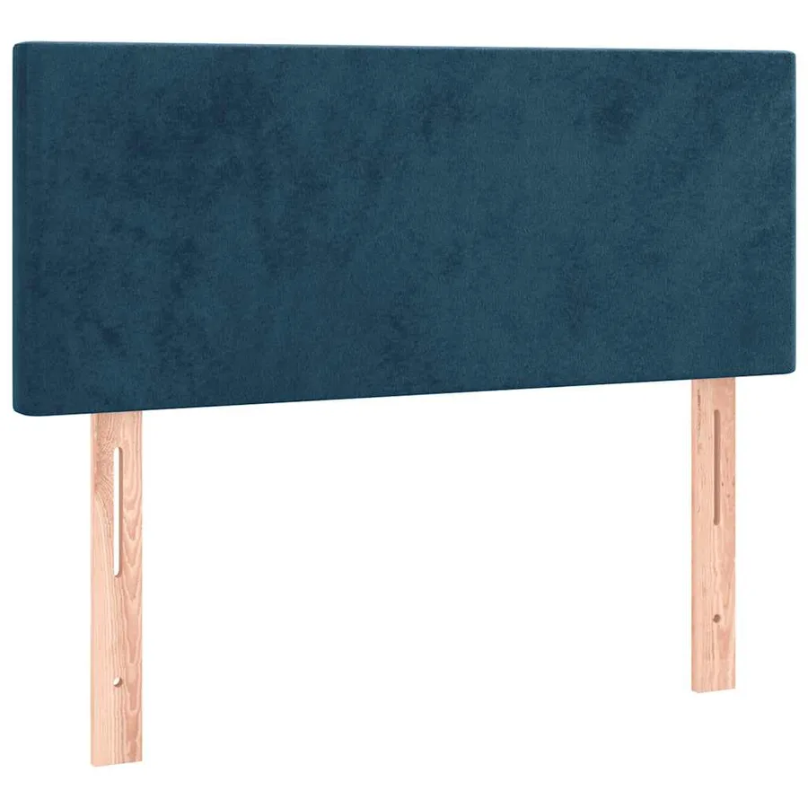 Sommier à lattes de lit avec matelas et LED Bleu foncé 80x200cm - 7
